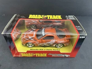MOTORMAX 1/24 FACTORY TUNER ROAD & TRACK ORANGE MAZDA RX-7 TWIN TURBO H.184 - Picture 1 of 3