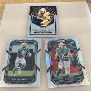 2022 Prizm Skylar Thompson RC Silver Prizm Erik Ezukanma Jaylen Waddle Dolphins