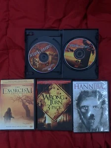 Horror Movie Bundle, Jeepers Creepers 2pack,Hannibal,Wrong Turn 3 Pack, Exorcism - Picture 1 of 1