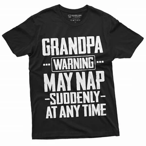Grandpa Funny Tshirt Grandfather Warning Nap Shirt Humor Gift papa Fathers day  - Picture 1 of 8