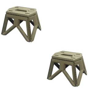 2 Pieces Tragbarer Klapphocker Kind Camping-Klapphocker Outdoor-Hocker - Bild 1 von 12