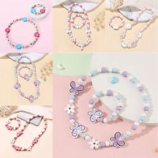 2pcs Cute Cartoon Bracelet Jewelry Set Animal Shape Children's Necklace