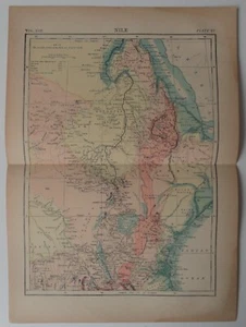 Vintage 1890 Nile River Map - Picture 1 of 4