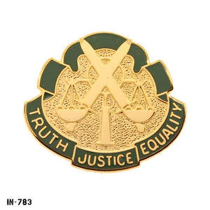 US Army DUI Pin 5th Military Police Brigade "Truth Justice Equality" ~ NS Meyer - Picture 1 of 1