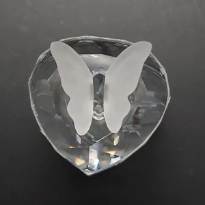 Swarovski Schatzkiste Herzform mit Schmetterlingsdeckel 6 cm hoch ohne Box - Bild 1 von 10