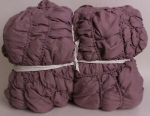 Pottery Barn Teen Trellis recycled Microfiber FQ quilt full queen purple *sample
