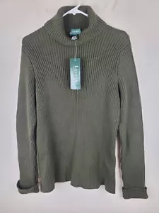 Vintage Ralph Lauren Sweater Womens 1X Green Heavyweight Slim Fit Plus Size - Picture 1 of 9