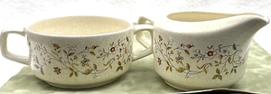 Crema y azucarero Lenox Temperware patrón Merriment, ¡buen estado! Vacaciones de colección - Imagen 1 de 5