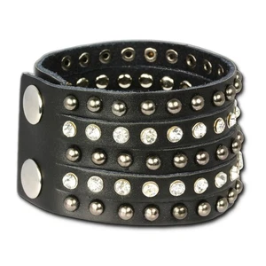 SilberDream Lederarmband schwarz Zirkonia Damen Leder Armband LAP231S - Bild 1 von 7