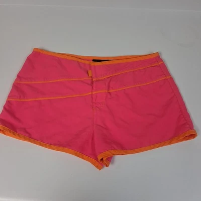 Pantalones Cortos de Natación No Boundaries Para Mujer Rosa Naranja Medianos Y2K Surf... Foto 1 de 4