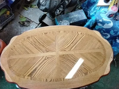 Столешница полностью деревянная белая дубовая недавно отремонтированная - Изображение 1 из 4