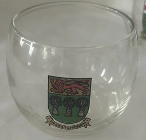 Vintage Roly Poly Glass Canadian Province Saskatchewan - Picture 1 of 1