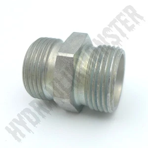 Hydraulikverschraubung Gerader Verbinder G GV Doppelnippel Stutzen metrisch L S - Bild 1 von 32