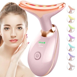 Red-Light-Therapy-for-Face-and-Neck, 7 Color Face Massager Tool for Wrinkles,... - Picture 1 of 7