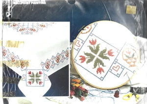 Flower Basket Tablecloth Cross Stitch Kit Vogart #8735H - Picture 1 of 1