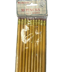 Vintage Sealed Woolworth No. 2 “Decree Yellow” Pencils – Pack of 10, New - Picture 1 of 7