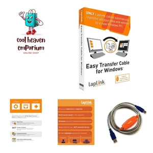 Easy Transfer Cable for Windows, Includes PCmover Express Software and USB 3.... - Picture 1 of 8