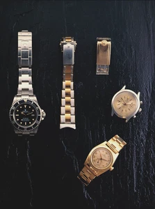 Reloj cronógrafo Rolex 1989 estampado vintage para hombre acero dorado placa de arte - Imagen 1 de 4