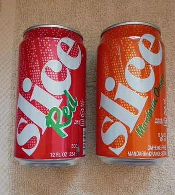 2 Latas Pop de Refrigerante Vintage MUITO RARAS - VERMELHO - LARANJA TANGERINA - 12 OZ ALUMÍNIO - Imagem 1 de 4