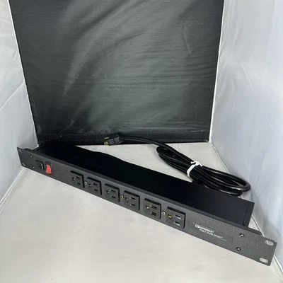 Wiremold J60B0B 6-Outlet 120V/15A 1U Rackmount Power Distribution Unit PDU L28 - Image 1 of 4