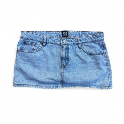 Urban Outfitters BDG Y2K Azul Denim Mini Falda Talla L Foto 1 de 4