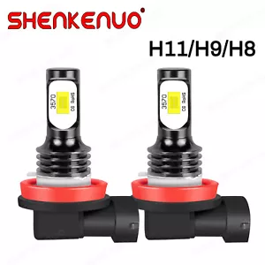 LED Fog Light Bulbs for Toyota RAV4 2013-2020 Tundra 2014-2020 60W 8000LM H11 2X - Picture 1 of 10