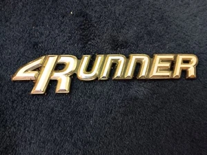 90-95 Toyota 4Runner Rear Tailgate Badge Emblem Logo Decal Symbol Chrome USED OE - Picture 1 of 3