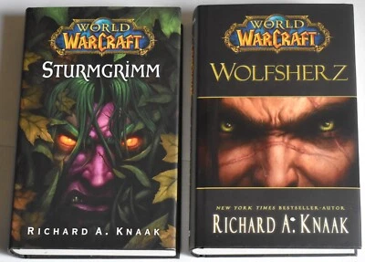 GERMAN EDITIONS World of Warcraft Bundle Deutsch Sturmgrimm 2x Used Hardback Lot - Image 1 of 4