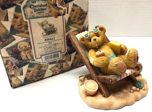 Cherished Teddies RON Enjoy the Simple Comforts 2000 Event Bear Figurine - Picture 1 of 4