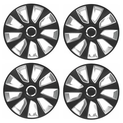 4 x Wheel Trims Strat Hub Caps 16" Covers fits Vauxhall Vectra Zafira Tigra - Image 1 of 4