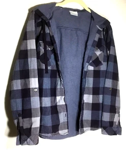 Columbia Women's Hoodie Size XS Plaid Button Up Drawstring Multicolor Casual - Picture 1 of 15