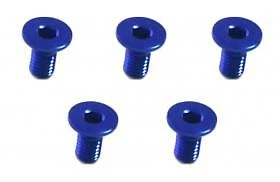 M3 x 6 AL7075 Flat Head Hex Socket - Machine (5 Pcs) Blue - Image 1 of 1