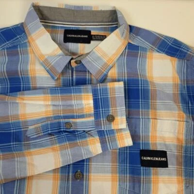 Camisa Calvin Klein Manga Larga Abotonada Rayas Niños XLarge 18/20 Foto 1 de 4