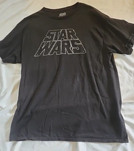 Star Wars Black T Shirt Short Sleeve Mens Size XL - Picture 1 of 5
