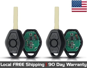 2x New Replacement Keyless Entry Remote Key Fob For BMW EWS LX8FZV 6955750 - Picture 1 of 2