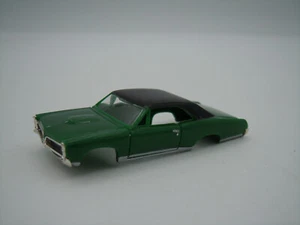 MODEL MOTORING GREEN W/ BLACK VINYL TOP '67 GTO SHELL ~ NM ~ FITS AURORA TJET - Picture 1 of 8