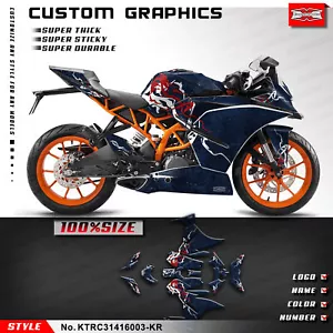 Kungfu Graphics Full Sticker Decal Kit for RC 125 200 250 390 2014 2015 2016 - Picture 1 of 8