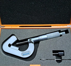 NEW Mitutoyo V-Anvil Micrometer 2.3-25mm 0.01mm 3 Flutes Cutting Head Tap Reamer - Picture 1 of 2