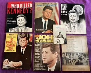 7 / seven TITLES John F Kennedy Memorials & Investigations 1960's / 1970's - Picture 1 of 10