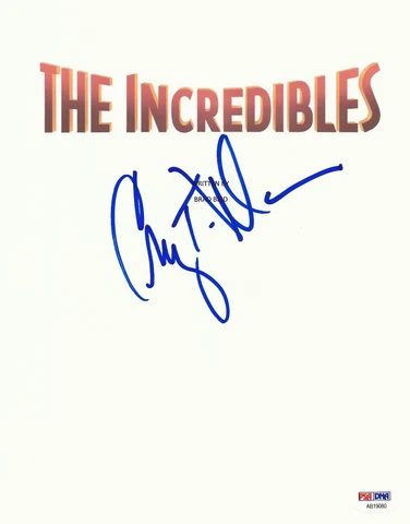 CRAIG T NELSON SIGNED THE INCREDIBLES FULL SCRIPT SCREENPLAY AUTHENTIC AUTO PSA Cover
