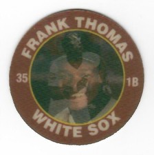 1992 TOPPS SCORE 7 SEVEN ELEVEN SUPERSTAR ACTION COIN FRANK THOMAS #16 OF 26 SOX