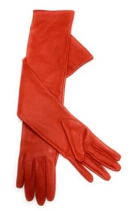 Women's Genuine Sheep Leather Long Opera Evening Dress Gloves (50-52 cm). - Picture 1 of 30