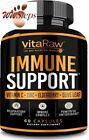 VitaRaw Immune Support Vitamins - Zinc, Elderberry, Vitamin C, Echinacea, Olive 