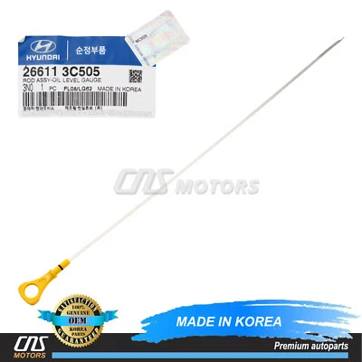⭐GENUINE⭐ Engine Oil Dipstick for 13-17 Hyundai Genesis Kia K900 3.8L 266113C505 Foto 1 de 4