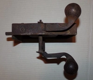 Antique 17th c. Door Lock & Latch Set Hand Forged Iron Original - Picture 1 of 12