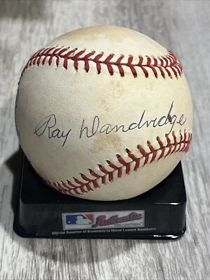 RAY DANDRIDGE FIRMADO OAL LIGA AMERICANA CORTE DE BÉISBOL 3x All-Star Ligas Negras Foto 1 de 4
