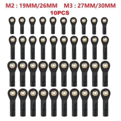 10Pcs Plastic M2 M3 Link Tie Rod End Ball Joint for RC Car Boat Airplane Trucks - Image 1 of 4