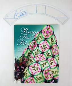 Rings That Bind Quilt Book by Cheryl Phillips + Arc-Ease Plastic Template - Picture 1 of 5