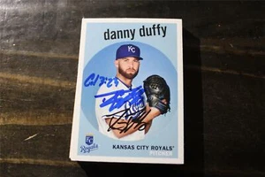 DANNY DUFFY LA DODGERS/KC ROYALS HANDSIGNIERTE KARTE - Bild 1 von 1