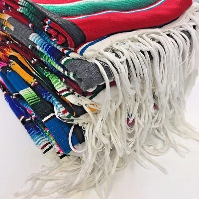 ADULT MEXICAN PONCHO SERAPE SALTILLO COSTUME FIESTA ONE SIZE FITS ALL Unisex - Image 1 of 3